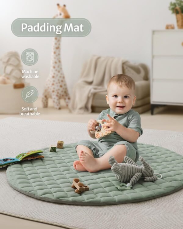 Diary Baby Play Gym Mat – Tummy Time Activity Mat with 6 Detachable Toys for Sensory & Motor Skill Development - Image 5